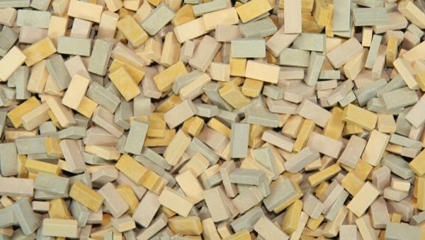 Juweela, Ziegel (RF) beige Mix, Spur 0, 1:48, 24053 - 24054 - 24055, Made in Germany