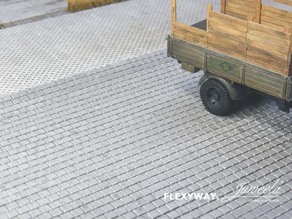 -Juweela, FLEXYWAY Gehwegplatten 20x20 dunkel, Spur 0, 1:45, 24181, 24182, Made in Germany