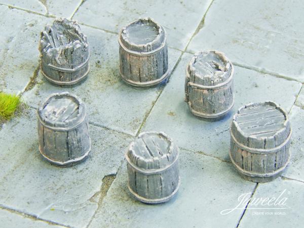 Juweela, Holzfässer dunkel, Spur 0, 1:45, 24196 - 24197, Made in Germany