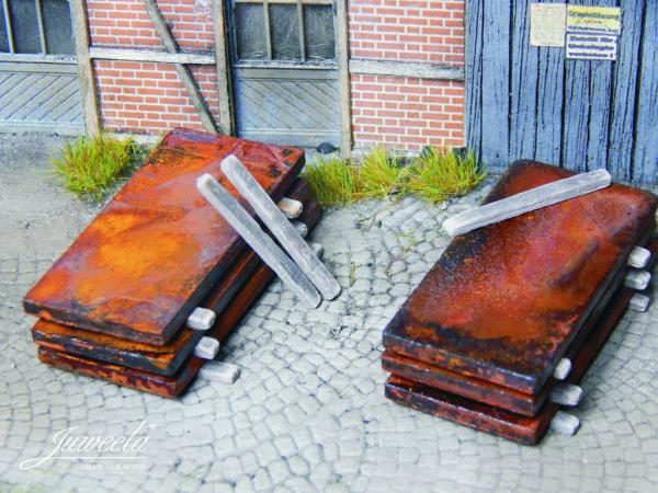 Juweela, Brammen rostig Ladegut, Spur 0, 1:45, 24222 - 24223, Made in Germany