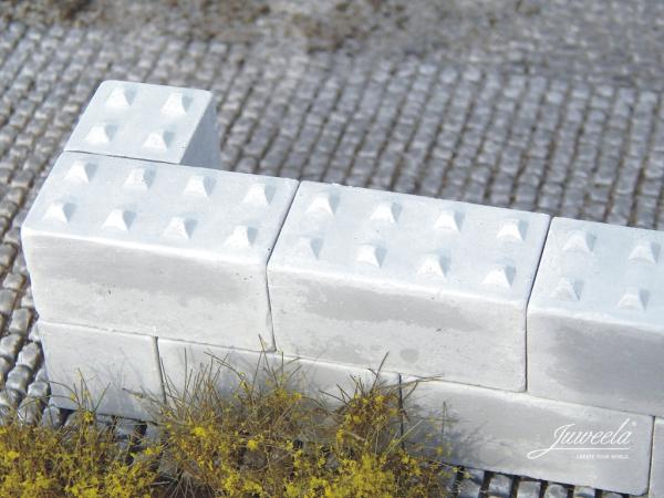 Juweela, Betonblöcke Noppen, Spur 0, 1:45, 24224, Made in Germany