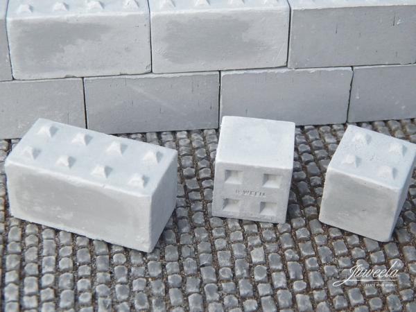 Juweela, Betonblöcke Noppen, Spur 0, 1:45, 24224, Made in Germany
