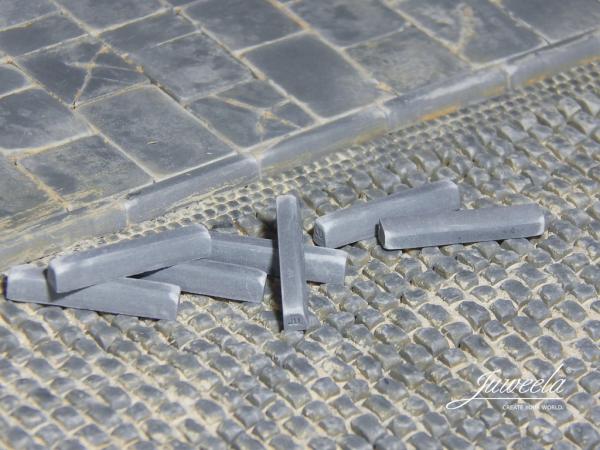 Juweela, Bordsteine Gerade, Spur 0, 1:45, 24233 - 24234, Made in Germany