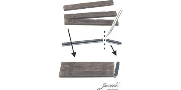 Juweela, Bahnsteig Schütt Holzschwelle, Spur 0, 1:45, 24251, Made in Germany