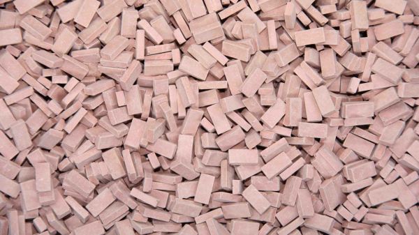 Juweela, Spur H0, Ziegel (NF) Ziegelrot Mittel, 12000 Stk.,v Made in Germany