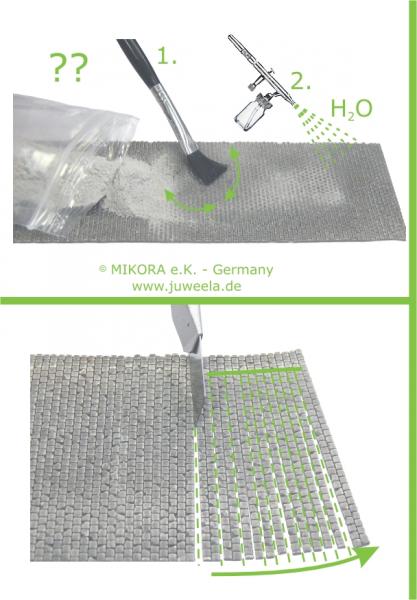 -Juweela, Flexyway Pflasterstraße "Kopfstein Altstadt" Gerade, Spur H0, 28259 - 28260, 1:87, Made in Germany