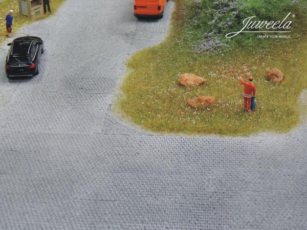 -Juweela, Flexyway Pflasterstraße "Kopfstein Altstadt" Ergänzung, Spur H0, 28271 - 28272, 1:87, Made in Germany