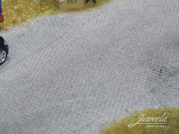 -Juweela, Flexyway Pflasterstraße "Kopfstein Altstadt" Ergänzung, Spur H0, 28271 - 28272, 1:87, Made in Germany