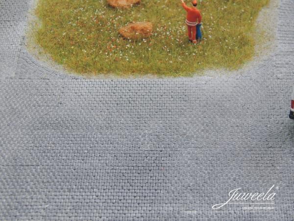 -Juweela, Flexyway Pflasterstraße "Kopfstein Altstadt" Platz, Spur H0, 28273 - 28274, 1:87, Made in Germany