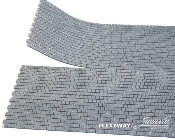 -Juweela, Flexyway Gehwegplatten 40x40 dunkel, Spur H0, 28281 - 28282, 1:87, Made in Germany
