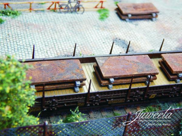 Juweela, Brammen rostig Ladegut, Spur H0, 28301 - 28302, 1:87, Made in Germany