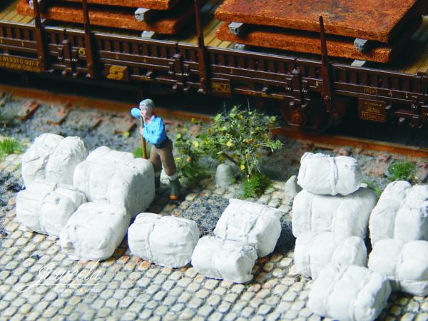 Juweela, Rohstoffballen weiß, Spur H0, 28325 - 28326, 1:87, Made in Germany