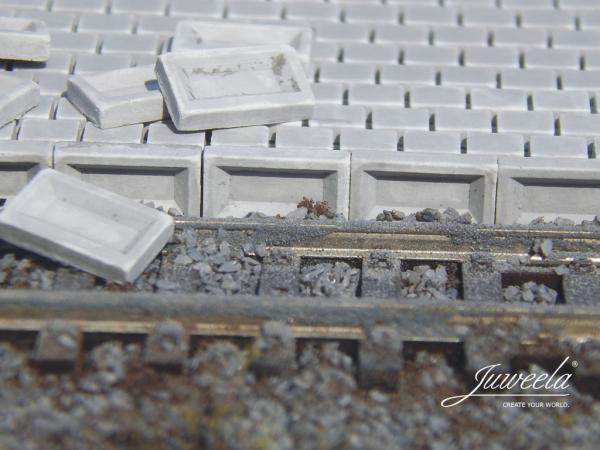 Juweela, Bahnsteigkante 38cm ü SO, Spur H0, 28347 - 28348, 1:87, Made in Germany