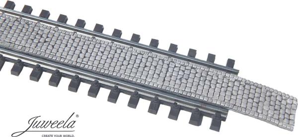 -Juweela, Flexyway Gleiszwischenraum Kopfstein, Spur H0, 28375 -  28376, 1:87, Made in Germany