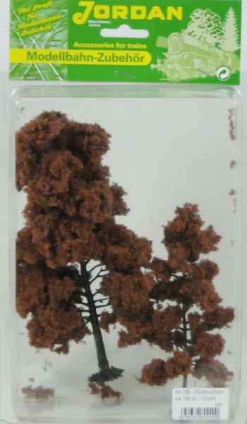 Jordan 2B, 2 Rotbuchen mit Fuß, 18 cm - 11 cm, Made in Germany