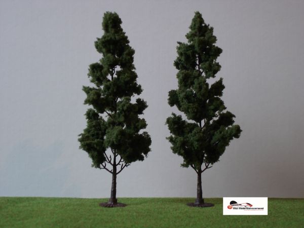 Jordan 2P, 2 Pappeln mit Fuß, ca. 18 cm, Made in Germany