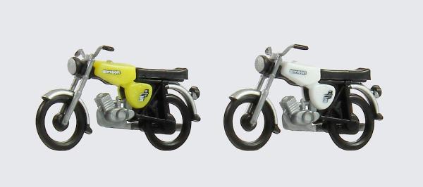 Kres Modelle, Spur TT, Simson S51 - Kleinkraftrad/Moped, 2er Set, schwefelgelb, weiß, 11161