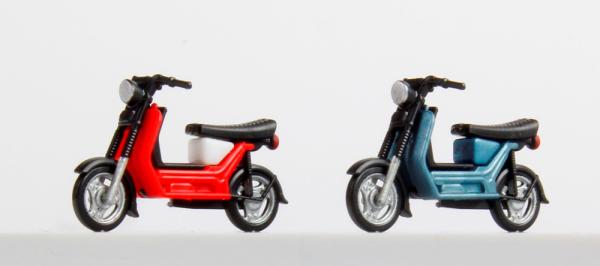 Kres, Spur TT, Simson SR50 - Motorroller, 2er Set, kirschrot und blau, 55062020