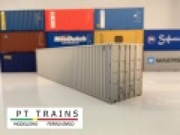 PT TRAINS 804001, Spur H0,  Container 40´DV Typ MSC ,weiß (ohne Dekoration)