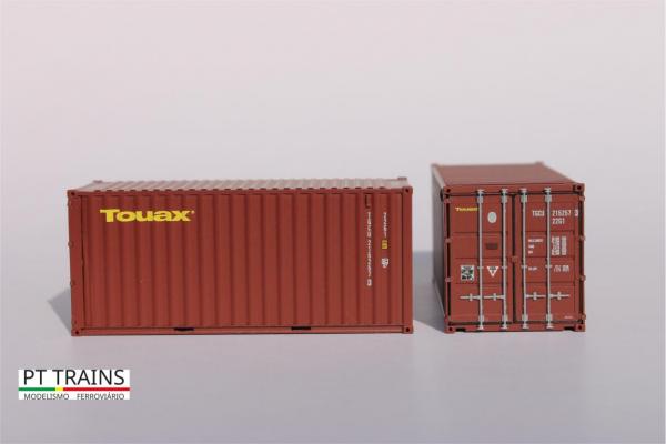 PT TRAINS, Spur H0, 820021, Container  20´DV TOUAX (TGCU2152573)