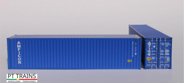 PT TRAINS 840033, Spur H0, Container 40´HC AMFICON (AMFU8547338)