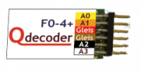 Qdecoder QD036, QD037, Funktionsdecoder F0-4+, DCC, MM,