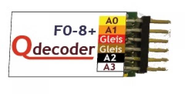 Qdecoder QD043 QD084, Funktionsdecoder F0-8+, DCC, MM,