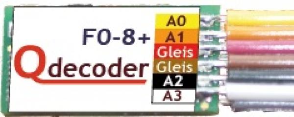Qdecoder QD043 QD084, Funktionsdecoder F0-8+, DCC, MM,
