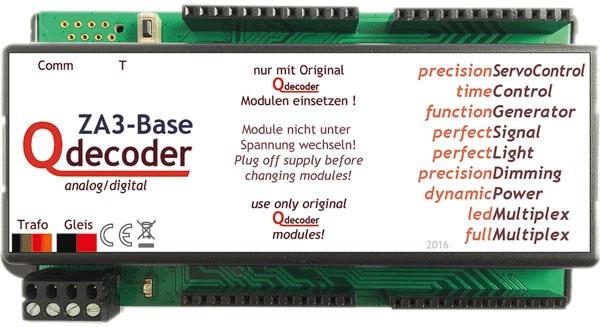 Qdecoder QD097, Startpaket ZA3-Base ZA3-Servo-8 ZA3-Switch16, ZA3-POL-8
