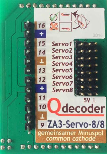 Qdecoder QD097, Startpaket ZA3-Base ZA3-Servo-8 ZA3-Switch16, ZA3-POL-8