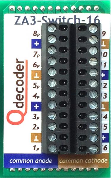 Qdecoder QD097, Startpaket ZA3-Base ZA3-Servo-8 ZA3-Switch16, ZA3-POL-8