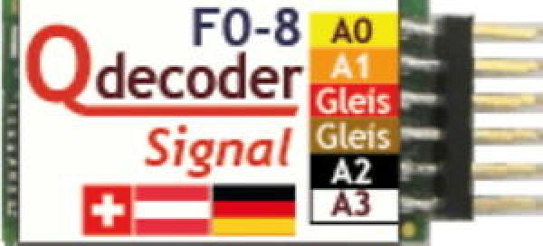 Qdecoder QD026 QD027, Lichtsignaldecoder Qdecoder F0-8 Signal, DCC, MM,