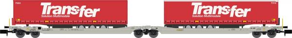 -REE Modeles , Spur N, Sdggmrs AAE, beladen mit 2 Auflieger TRANSFER, NW-185