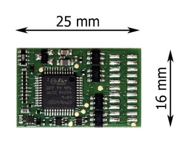 Tams Elektronik, LD-G-43, H0-Lokdecoder mit vielen Schalt- und Automatik-Funktionen, 1.500 mA, SUSI
