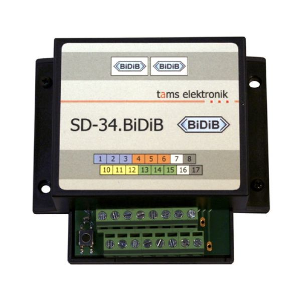 Tams Elektronik, SD-34.BiDiB, 4-fach Schaltdecoder, 46-11356-01 - 46-11357-01
