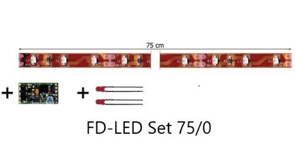 Tams Elektronik, FD-LED Set, Wageninnenbeleuchtung mit Funktionsdecoder, Warmweiß, ohne Anschlusskabel, 53-01450-01, 53-01470-01, 53-01450-02, 53-01450-02