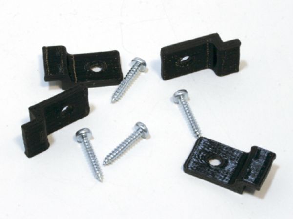 Tams Elektronik, Eurobox-Halterungen, schwarz / rot, 70-08913-04 - 70-08918-04