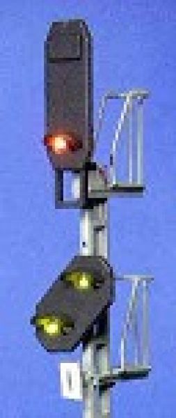 Alphamodell 5811, Spur H0, H/V 2-begriffiges Hauptsignal mit Vorsignal am Mast