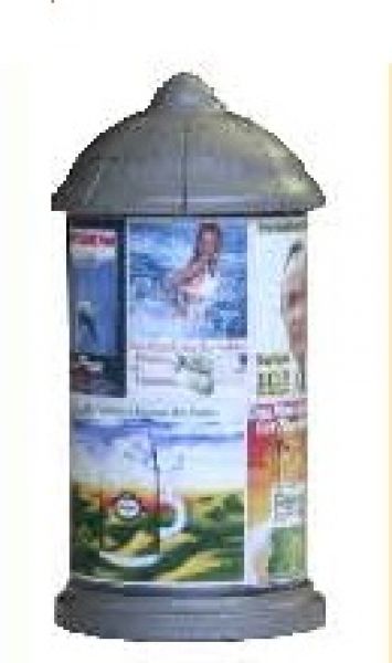 Beli-Beco 118981, Spur H0, Litfaß-Säule beleuchtet, 1:87,
