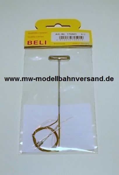 Beli-Beco 170501, Spur H0, Bahnsteigleuchte, LED, Messing,1:87, Made in Germany