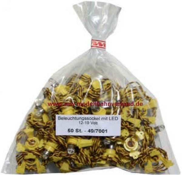 Beli-Beco, Beleuchtungssockel LED, 50-er Pack, Made in Germany