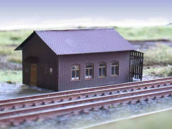 Ndetail 101, Bausatz "Bahngebäude als Ziegelbau", Spur N