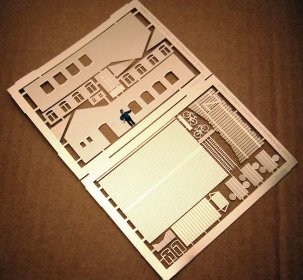 Ndetail 101, Bausatz "Bahngebäude als Ziegelbau", Spur N