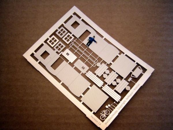 Ndetail 102, Bausatz "Zwei Wellblechbuden", Spur N