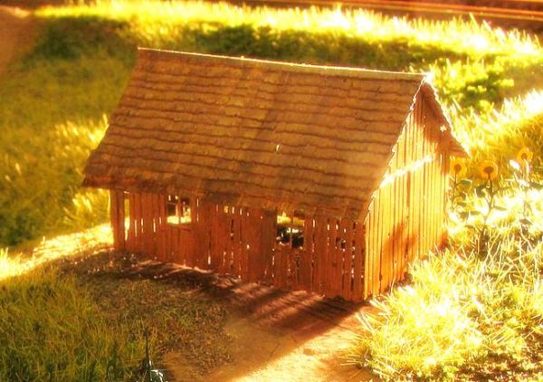 Ndetail 103, Bausatz "Verfallener Holzschuppen", Spur N