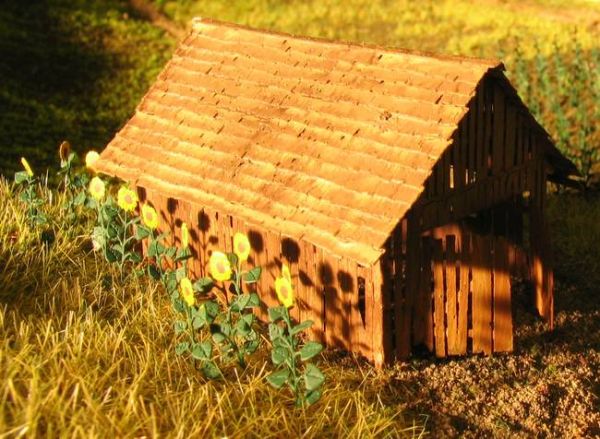 Ndetail 103, Bausatz "Verfallener Holzschuppen", Spur N