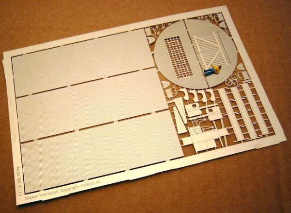 Ndetail 105, Bausatz "Nissenhütte als Werkstatt", Spur N