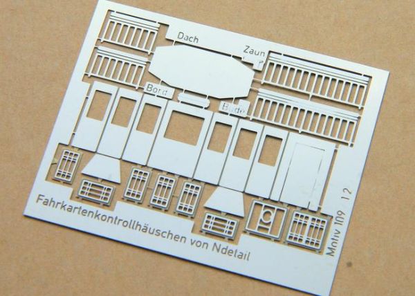 Ndetail 109, Bausatz "Fahrkartenbude", Spur N
