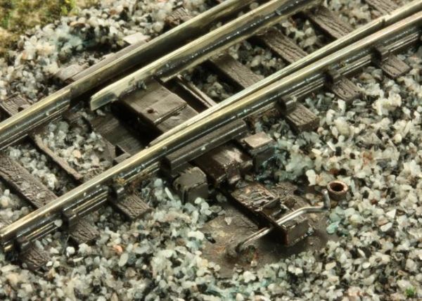 Ndetail 702, Bausatz Weichenmechanik mit Stellhebel für Peco Weichen, Spur N