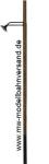 -Beli-Beco 160711, Spur N, Lampe am Holzmast, LED, 1:160, Made in Germany
